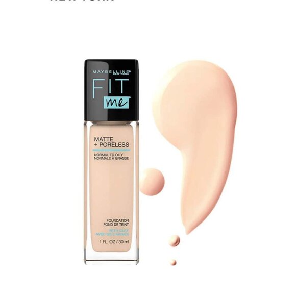 Maybelline Fit Me Matte + Poreless Normal to Oily Skin Foundation #110 Porcelain - Picture 3 of 6